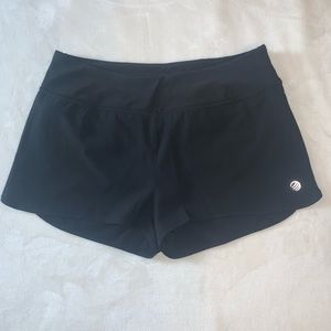 Black (MPG) running athletic shorts